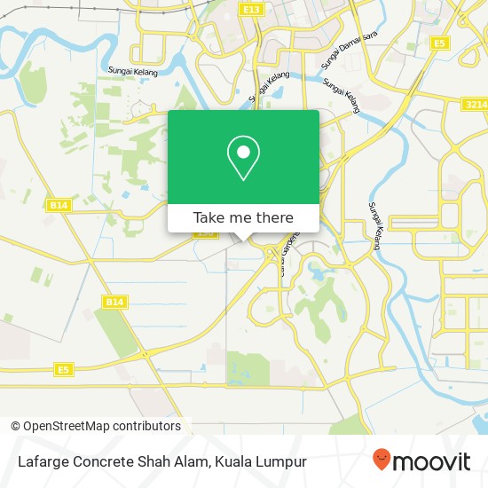 Lafarge Concrete Shah Alam map
