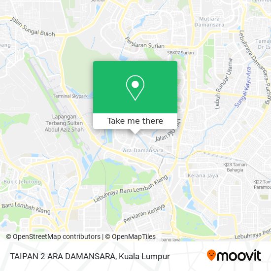 TAIPAN 2 ARA DAMANSARA map