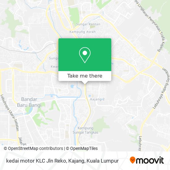 Peta kedai motor KLC Jln Reko, Kajang