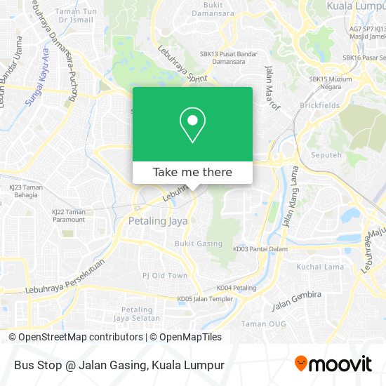 Bus Stop @ Jalan Gasing map