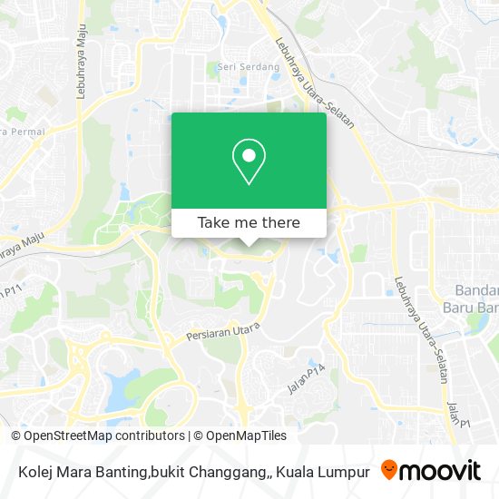 Kolej Mara Banting,bukit Changgang, map