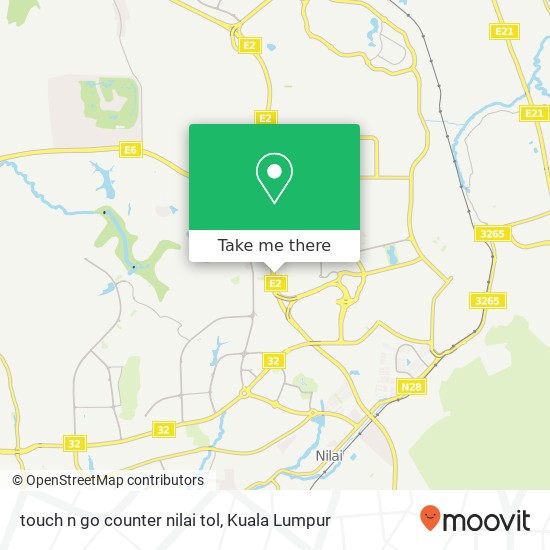 touch n go counter nilai tol map