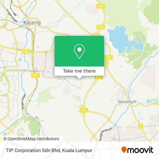 TIP Corporation Sdn Bhd map