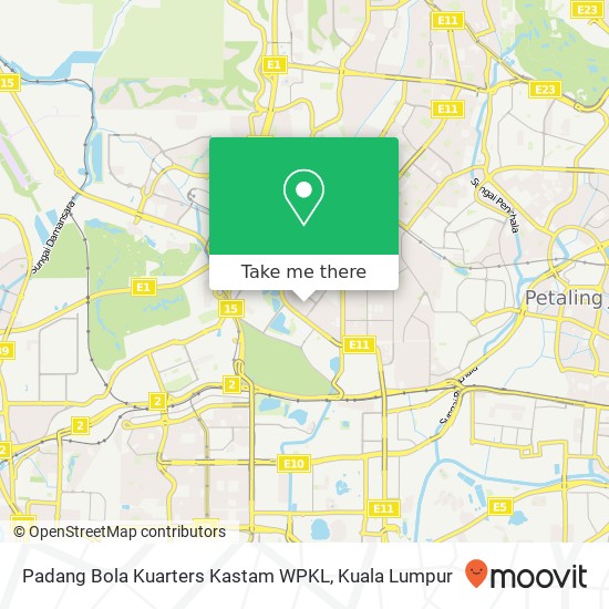 Padang Bola Kuarters Kastam WPKL map