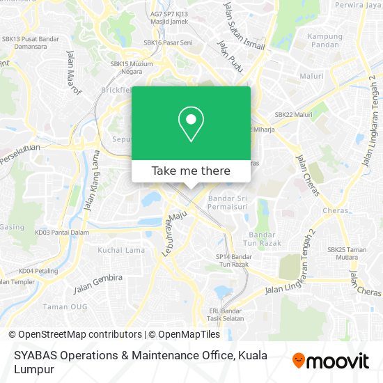 SYABAS Operations & Maintenance Office map
