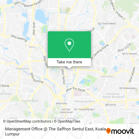 Management Office @ The Saffron Sentul East map