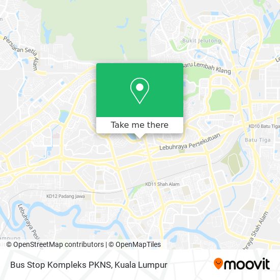 Peta Bus Stop Kompleks PKNS