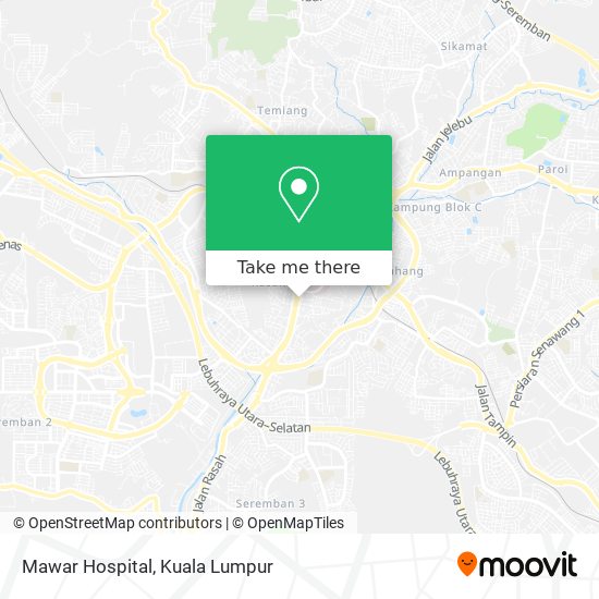 Mawar Hospital map