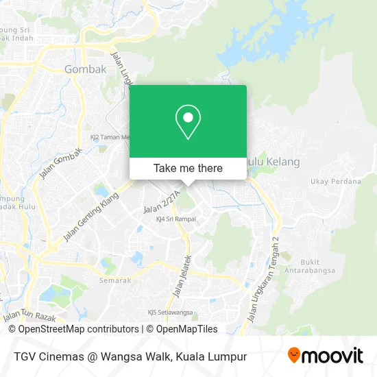 TGV Cinemas @ Wangsa Walk map