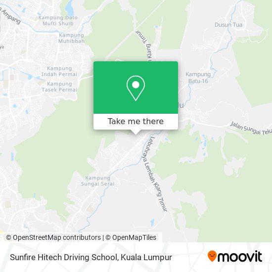 Sunfire Hitech Driving School map