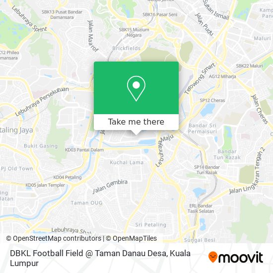 Peta DBKL Football Field @ Taman Danau Desa