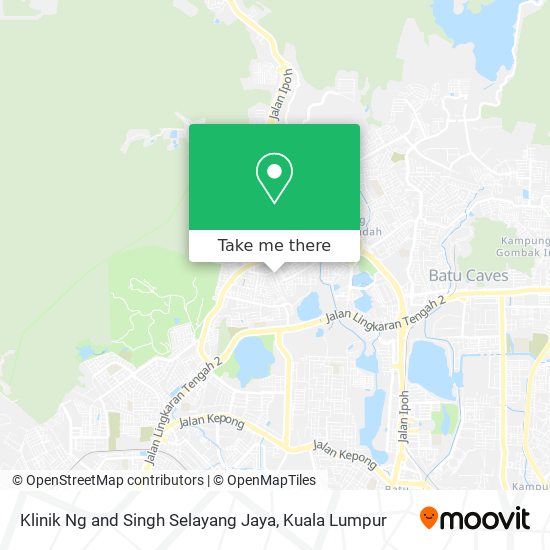 Peta Klinik Ng and Singh Selayang Jaya