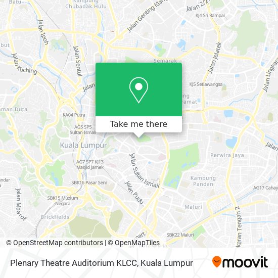 Plenary Theatre Auditorium KLCC map