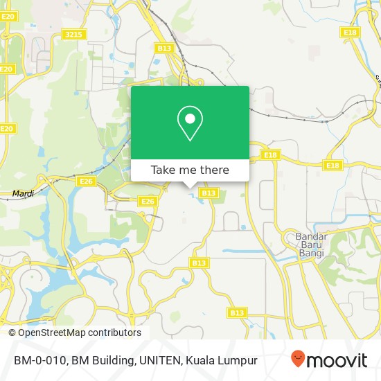 BM-0-010, BM Building, UNITEN map