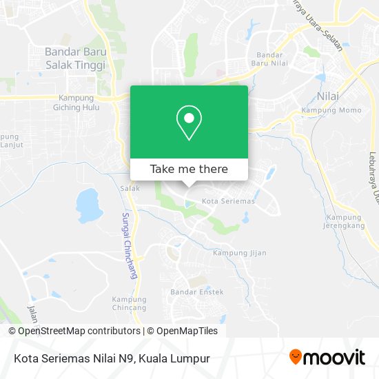 Kota Seriemas Nilai N9 map