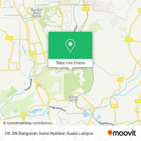 DK SN Bangunan Sains Nuklear map