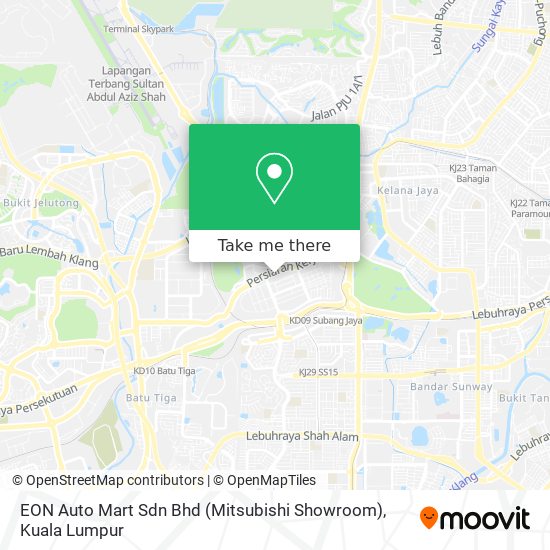 Peta EON Auto Mart Sdn Bhd (Mitsubishi Showroom)
