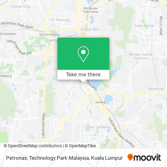 Petronas, Technology Park Malaysia map