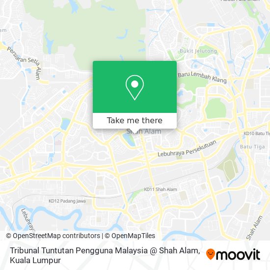 Tribunal Tuntutan Pengguna Malaysia @ Shah Alam map