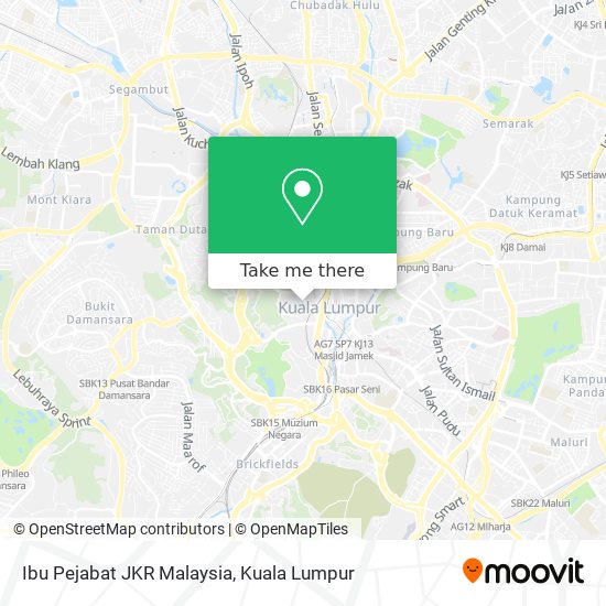 Ibu Pejabat JKR Malaysia map