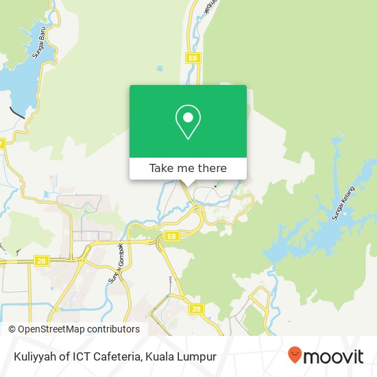 Kuliyyah of ICT Cafeteria map