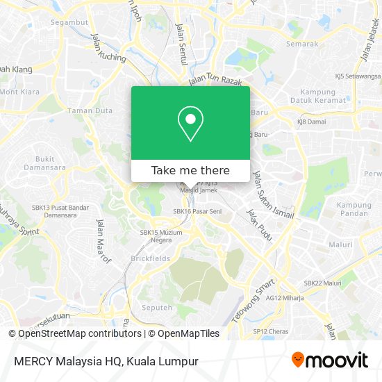 Peta MERCY Malaysia HQ