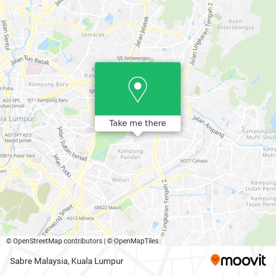 Peta Sabre Malaysia