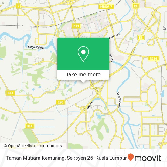 Taman Mutiara Kemuning, Seksyen 25 map