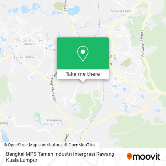 Bengkel MPS Taman Industri Intergrasi Rawang map