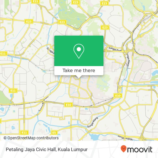 Petaling Jaya Civic Hall map
