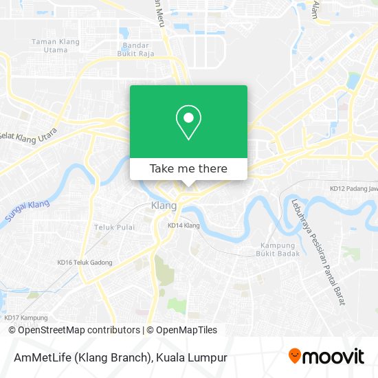 Peta AmMetLife (Klang Branch)