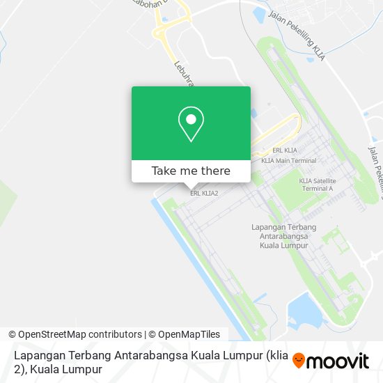 Peta Lapangan Terbang Antarabangsa Kuala Lumpur (klia​2)