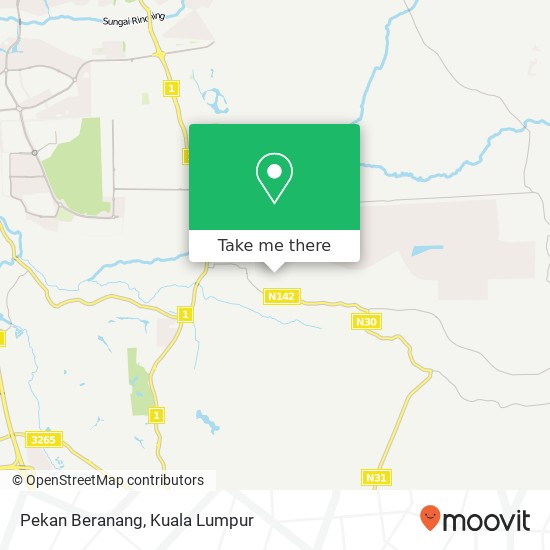 Pekan Beranang map