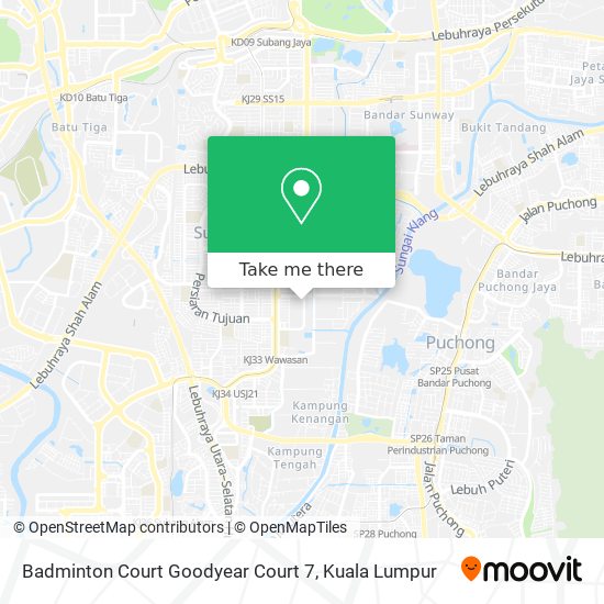 Badminton Court Goodyear Court 7 map