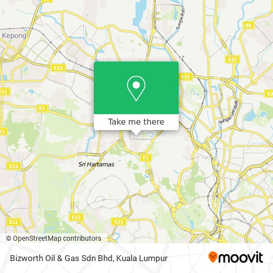 Peta Bizworth Oil & Gas Sdn Bhd