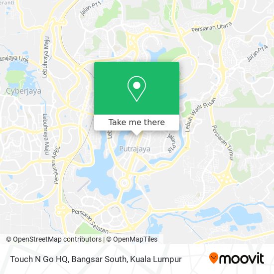 Peta Touch N Go HQ, Bangsar South