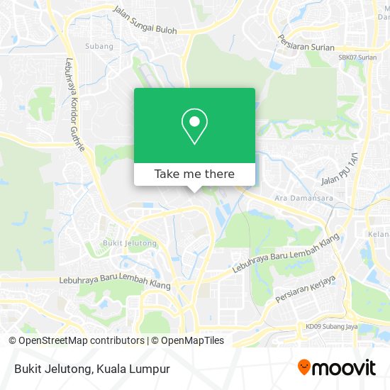 Bukit Jelutong map