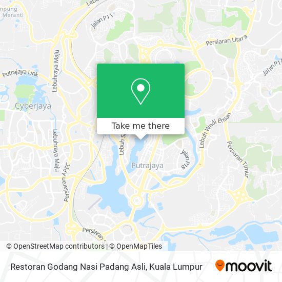 Peta Restoran Godang Nasi Padang Asli