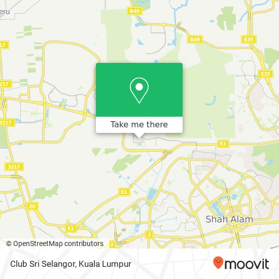 Club Sri Selangor map