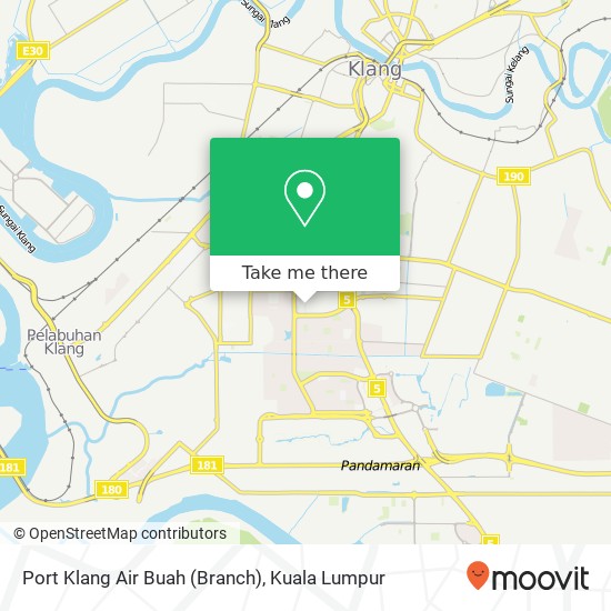 Peta Port Klang Air Buah (Branch)