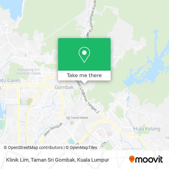Peta Klinik Lim, Taman Sri Gombak