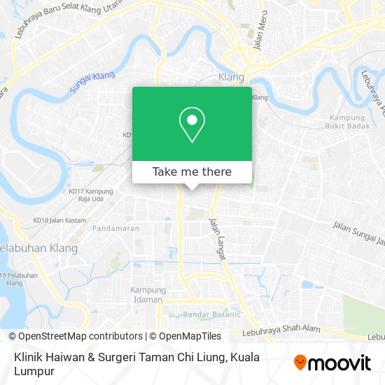 Peta Klinik Haiwan & Surgeri Taman Chi Liung