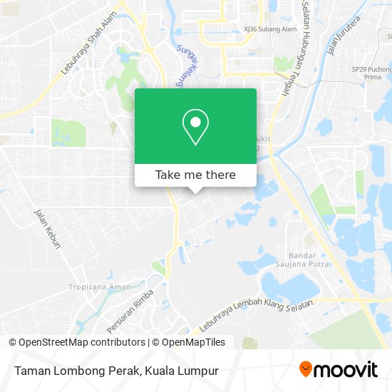 Taman Lombong Perak map