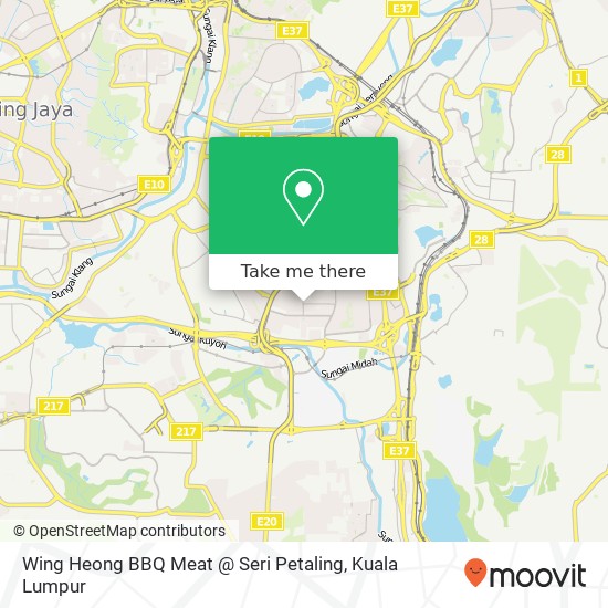 Wing Heong BBQ Meat @ Seri Petaling map