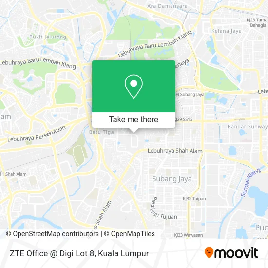 ZTE Office @ Digi Lot 8 map
