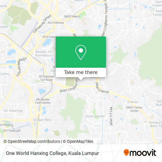 One World Hanxing College map