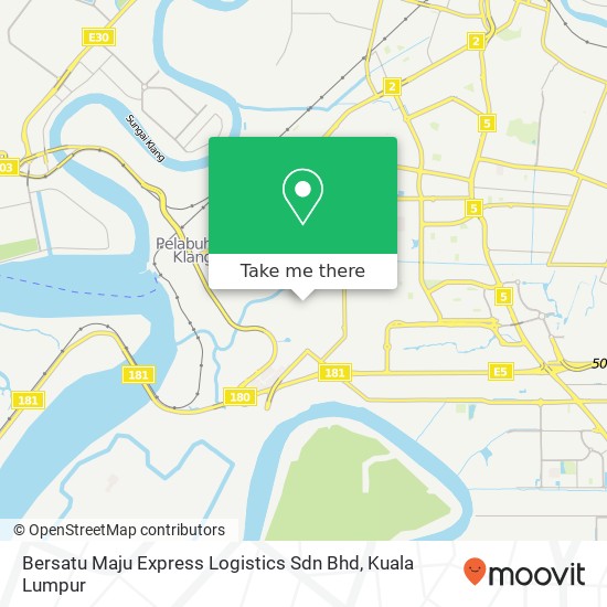 Peta Bersatu Maju Express Logistics Sdn Bhd
