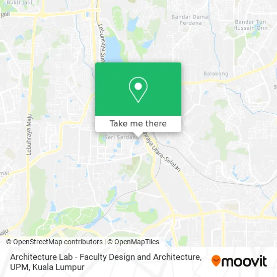 Architecture Lab - Faculty Design and Architecture, UPM map