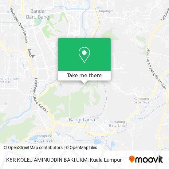 K6R KOLEJ AMINUDDIN  BAKI,UKM map