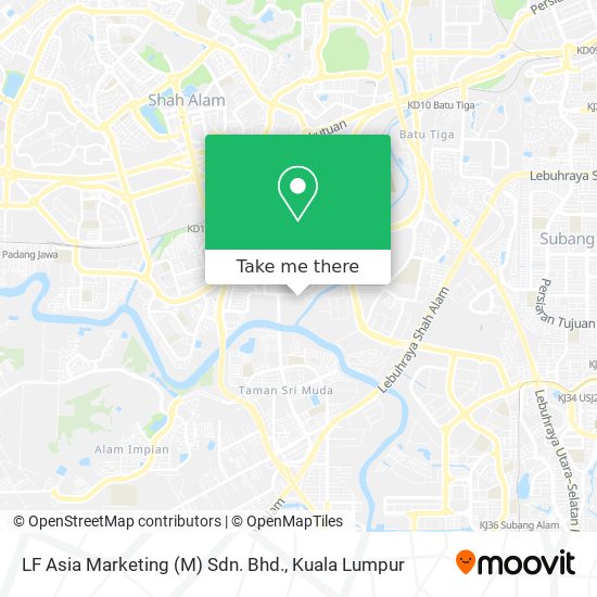 LF Asia Marketing (M) Sdn. Bhd. map